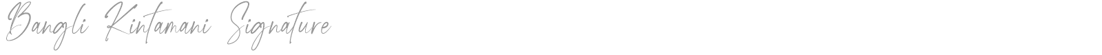 Bangli Kintamani Signature font preview